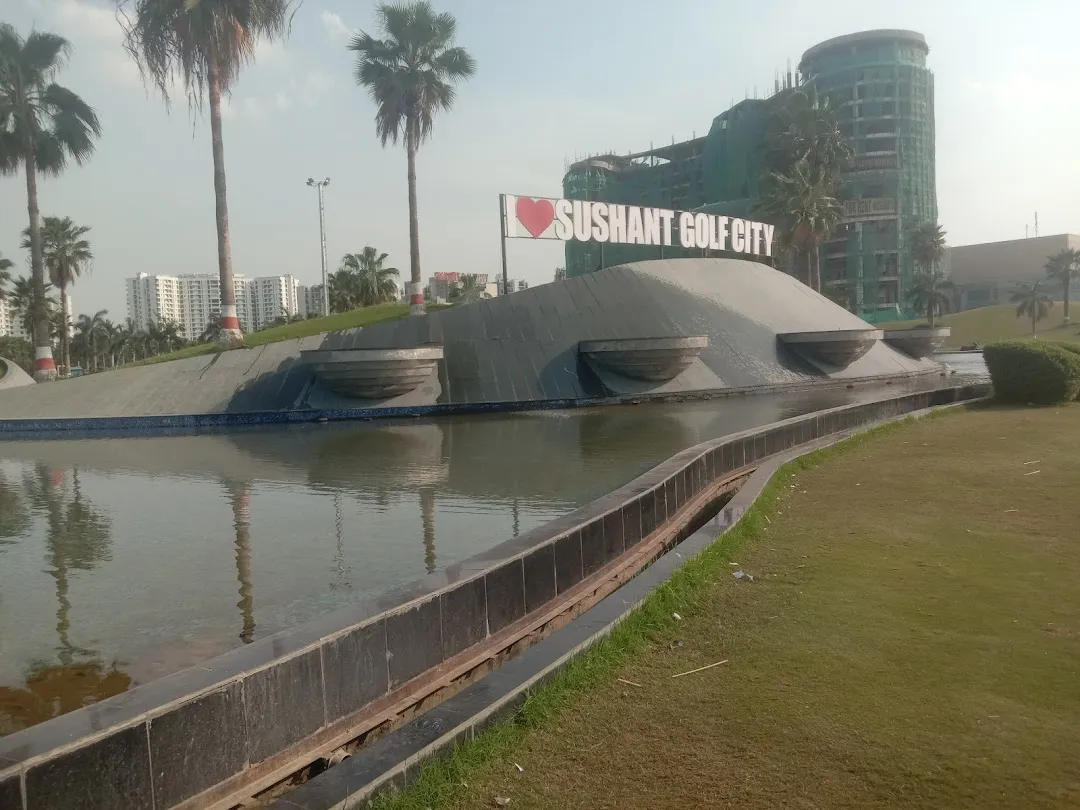 Aerial view of Sushant Golf City in Lucknow